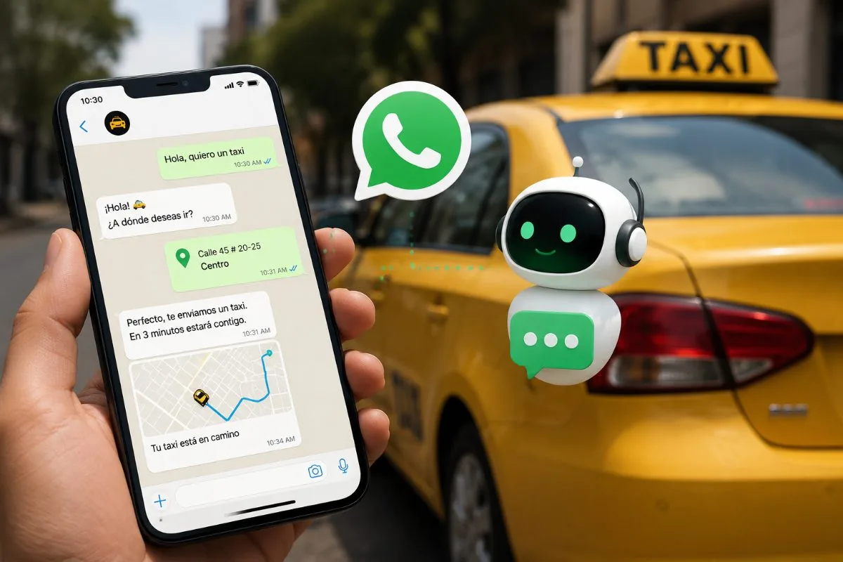 Chatbot de WhatsApp para taxi: cómo funciona y por qué el 78% de pasajeros lo prefiere - TaxiCloud