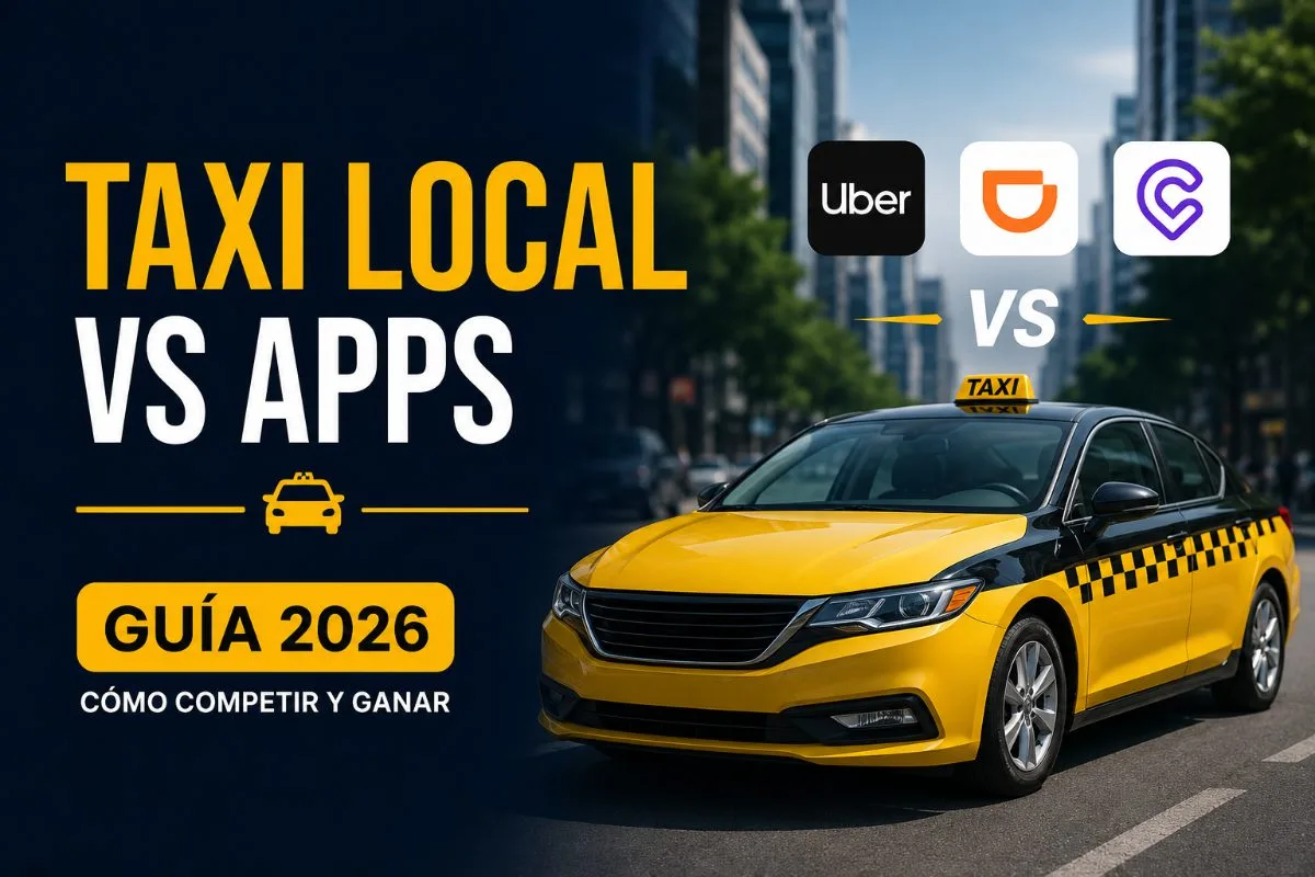 Cómo competir contra Uber, DiDi y Cabify siendo empresa de taxi local: guía 2026 - TaxiCloud