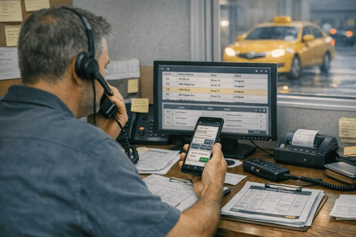 Cuánto cuesta un operador de radio taxi comparado con IA - TaxiCloud